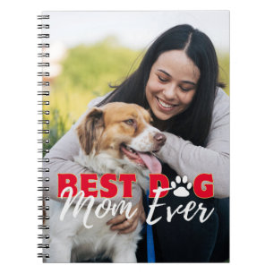 Beste Hond Mam Ooit Moderne Custom Photo Notitieboek