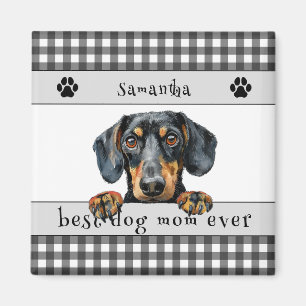Beste Hond Mam Ooit Teckel Custom Magneet