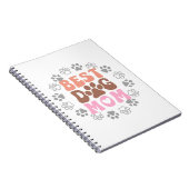 Beste Hond Mama met Paw Prints Notitieboek (Rechterzijde)