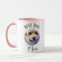 Beste hond Moeder - Aangepaste foto Two-Tone Coffe