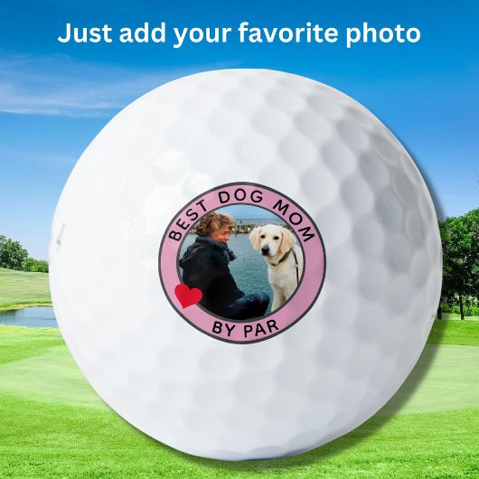 BESTE HOND MOEDER DOOR PAR Foto Hart Golfballen
