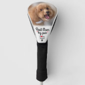 Beste Hond Moeder Door Par Fotonaam Pauw Print Cus Golfheadcover (Voorkant)