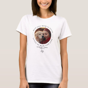 Beste hond-moeder in Texas gepersonaliseerde foto T-shirt