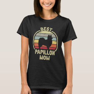 Beste Hond Moeder Moeder Mam Papillon T-shirt