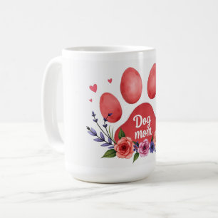 Beste hond-moeder ooit – 15 oz bloemenmok koffiemok
