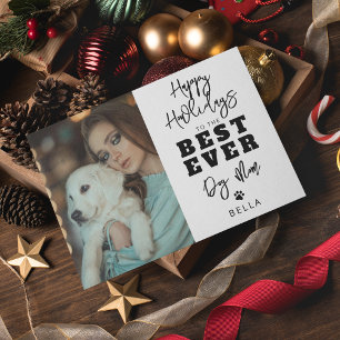 Beste hond Moeder ooit Foto Kerstkaart