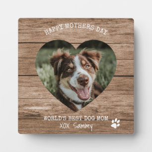 Beste hond-moeder ooit foto Moederdag Fotoplaat