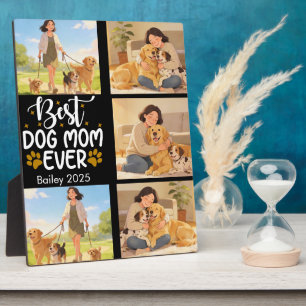 Beste hond-moeder ooit Gepersonaliseerde foto Sc Fotoplaat