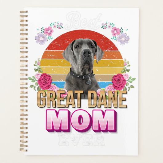 beste hond moeder ooit geweldig dane griep overdag planner (Voorkant)