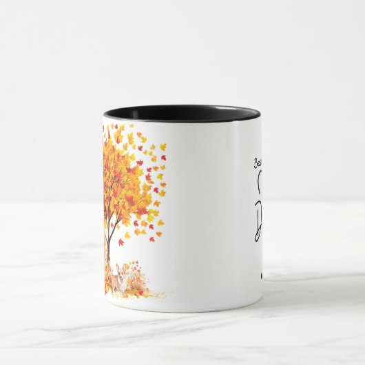 Beste hond moeder ooit herfst, Corgi Mok (Midden)