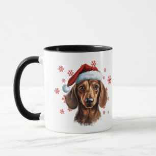 Beste Hond Moeder Ooit Kerstmis Dachshund Hond Mok