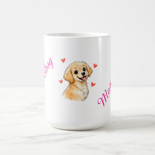 Beste hond-moeder ooit mok – Cute Golden Retriever