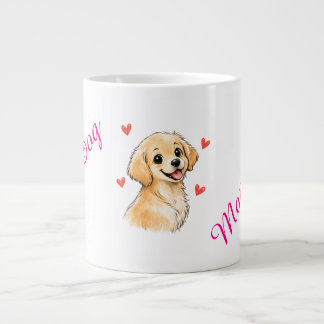 Beste hond-moeder ooit mok – Cute Golden Retriever