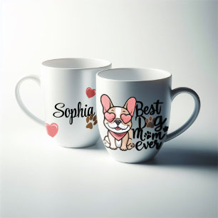 Beste Hond Moeder ooit personaliseren Frenchie Extra Grote Beker
