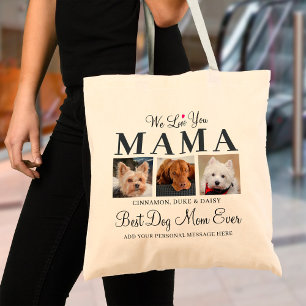 Beste hond Moeder ooit - We Love You Mama Fotocoll Tote Bag