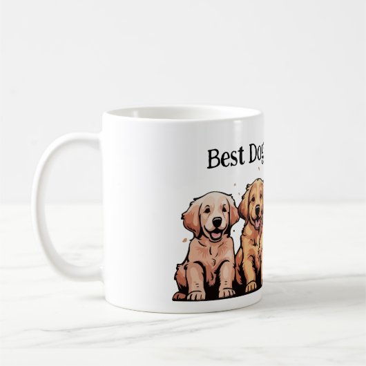 "Beste Hond Moeder/Pap Ooit" cadeau Mok (Links)