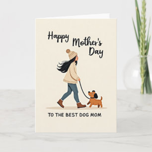 Beste Hond Moeder Schetskaart Kaart