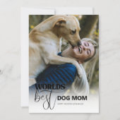 Beste Hond Moeder van de Wereld Feestdagenkaart (Voorkant)