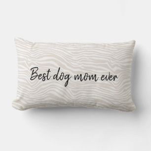 Beste Hond Moeder Zebra Print Kussen