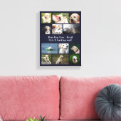 Beste hond ooit Aangepaste fotocollage Canvas Afdruk (Insitu (Woonkamer))