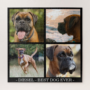 Beste Hond Ooit Aangepaste Huisdier Foto Collage Legpuzzel