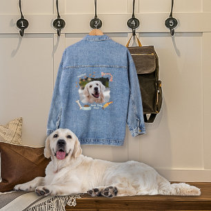 Beste hond ooit foto denim jas jacket
