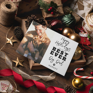 Beste hond ooit papa   Foto vakantie Kaart
