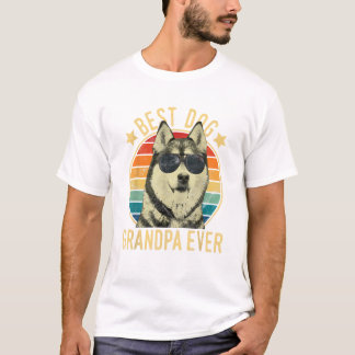 Beste hond opa ooit Siberische T-shirt