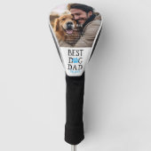 Beste Hond Pap Door Par | Aangepaste foto Vaderdag Golfheadcover (Voorkant)