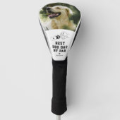Beste Hond Pap Door Par Foto Vaderdag Golfheadcover (Voorkant)