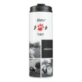 Beste Hond Pap | Fotocollage | Pawsitive Pawsome Thermosbeker (Voorkant)