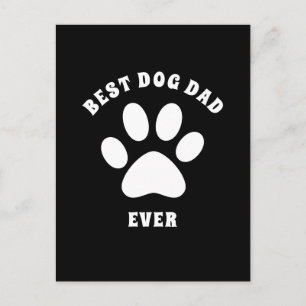 Beste hond pap ooit aangepaste tekst op maat briefkaart