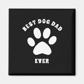 Beste hond pap ooit aangepaste tekst op maat magneet (Voorkant)
