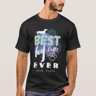 Beste hond pap Waterverf T-shirt