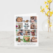 Beste hond papa | 11 foto collage Vaderdag Kaart (Gele Bloem)