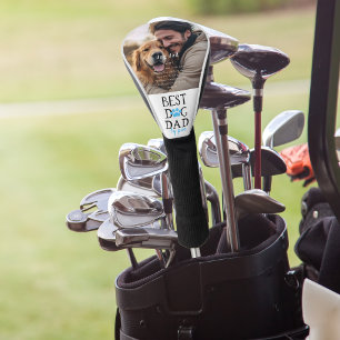 Beste hond papa door Par   Aangepaste foto Vaderda Golfheadcover