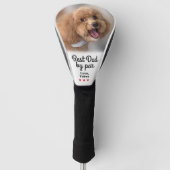 Beste Hond Papa Door Par Fotonaam Custom Golfheadcover (Voorkant)