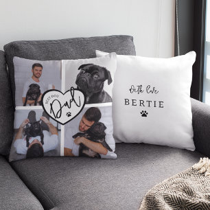 Beste hond papa   Fotocollage Kussen
