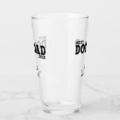 Beste Hond Papa Gepersonaliseerde Hond Namen Glas (Links)
