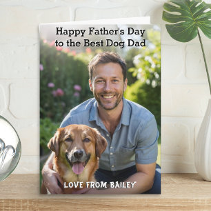 Beste hond papa gepersonaliseerde huisdier foto Va Kaart