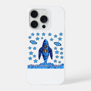 Beste Hond Papa In Het Melkweg Ruimteraket Grappig iPhone 15 Pro Hoesje