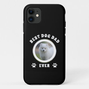 Beste hond papa ooit Aangepaste foto gepersonalise iPhone 11 Hoesje