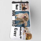 Beste hond papa ooit aangepaste moderne foto en ho golfheadcover (Draai 90)