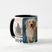 Beste hond papa ooit aangepaste moderne foto en ho mok (Voorkant links)