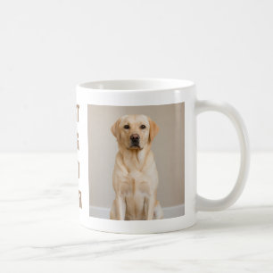 Beste hond papa ooit Aangepaste twee foto's gele l Koffiemok
