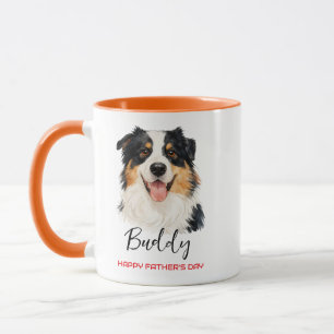 Beste hond papa ooit Douane Vaderdag Mok