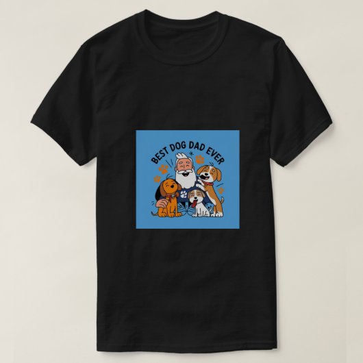 Beste hond papa ooit gepersonaliseerd huisdier fot t-shirt (Design voorkant)