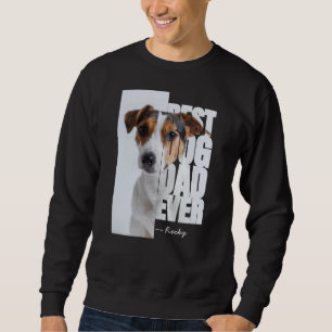 Beste hond papa ooit gepersonaliseerd huisdier fot trui
