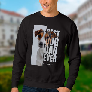 Beste hond papa ooit gepersonaliseerd huisdier fot trui