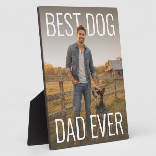 Beste hond papa ooit PhotoPop Fotoplaat